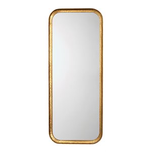 Jamie Young Co Capital Rectangle Transitional Metal Mirror in Gold Leaf