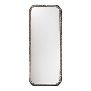 Jamie Young Co Capital Transitional Metal Mirror in Silver Leaf