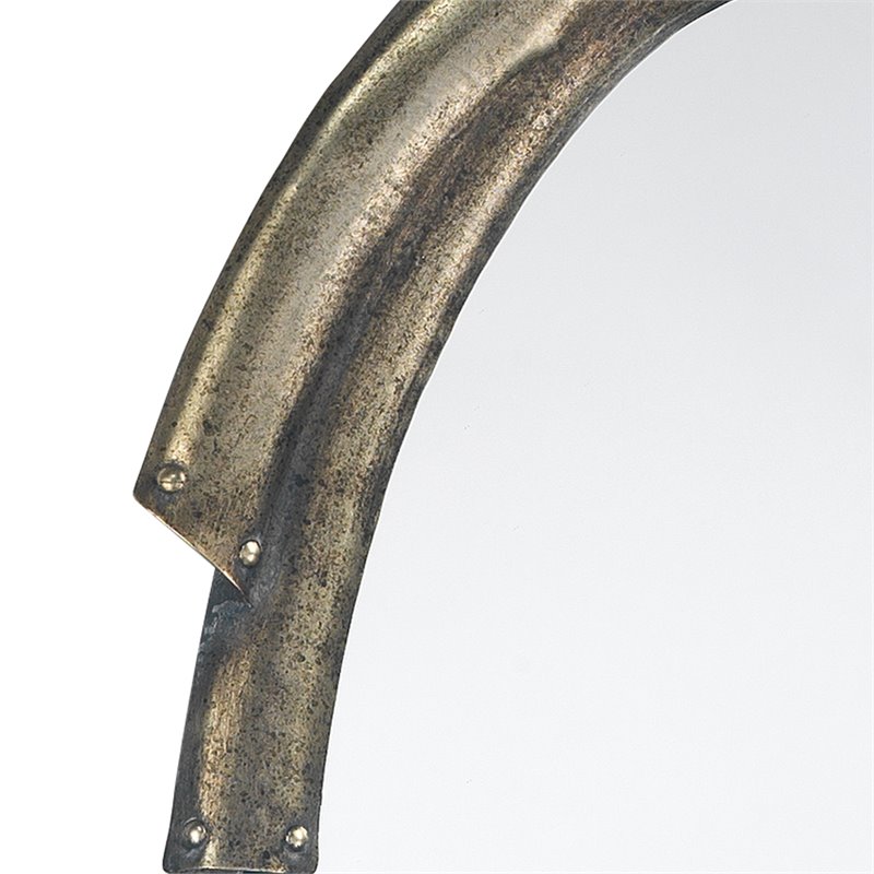 Jamie Young Co Margaux Contemporary Metal Mirror in Antique Silver