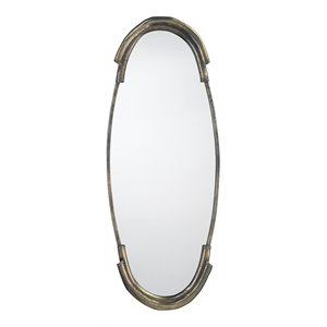 Jamie Young Co Margaux Contemporary Metal Mirror in Antique Silver