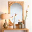 Jamie Young Co Primrose Hand-Wrapped Coastal Rattan Wall Mirror in Natural
