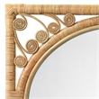 Jamie Young Co Primrose Hand-Wrapped Coastal Rattan Wall Mirror in Natural