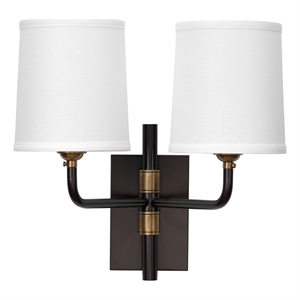 Jamie Young Co Lawton 2-Light Arm Wall Sconce in Bronze Finish
