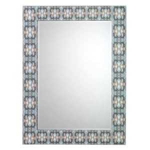 Jamie Young Co Rorschach Mirror in Indigo Blue Lacquer