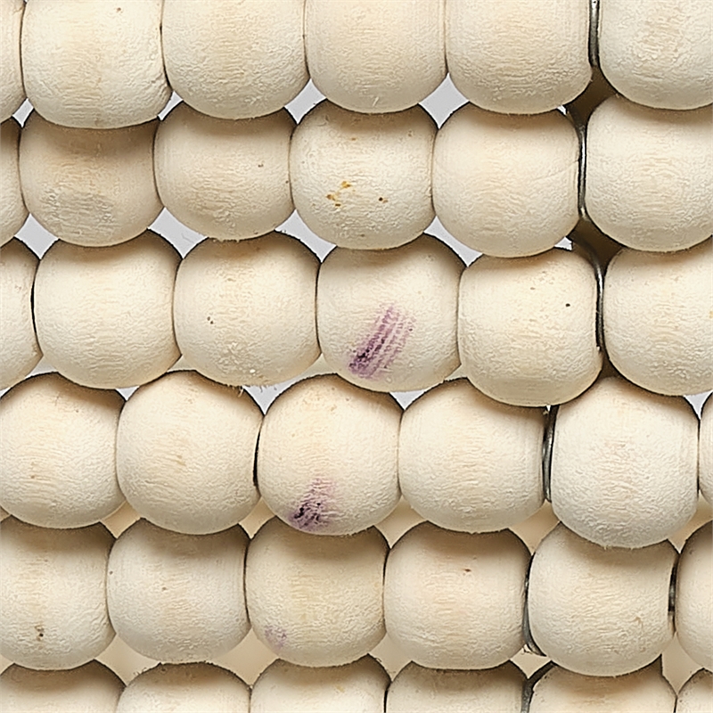 Jamie Young Co Tsunami Wood Semi Flush Mount in Cream Finish