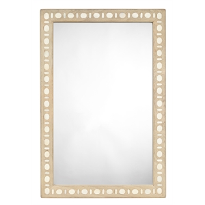 Jamie Young Co Sama Wood & Bone Inlay Rectangle Mirror