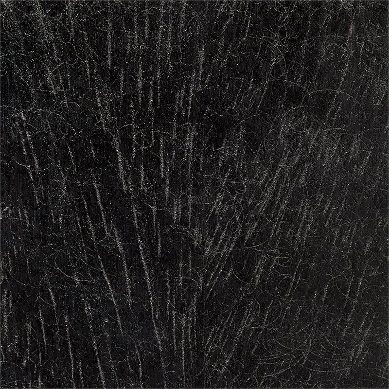 Jamie Young Co Dylan Wood Round Side Table in Charcoal