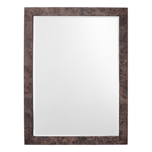 Jamie Young Co Chandler Rectangle Wood Mirror in Charcoal