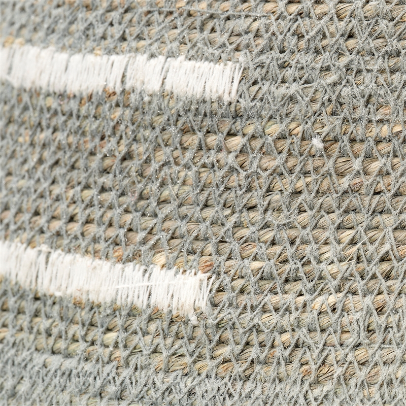 Jamie Young Co Rainforest Seagrass Basket Blue Jute