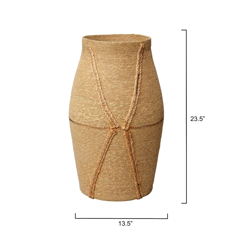 Jamie Young Co Dragonfly Seagrass Basket Natural Jute