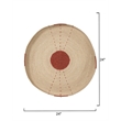Sundial Seagrass Round Wall Art Rust