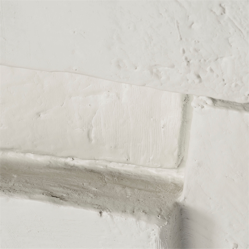 Jamie Young Co Brick Fiberglass Indoor/Outdoor Side Table Cream