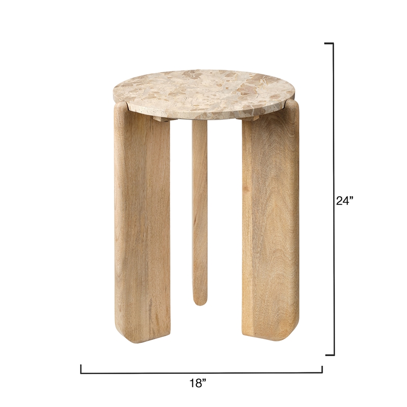 Quarry Wood and Tendua Stone Size Table