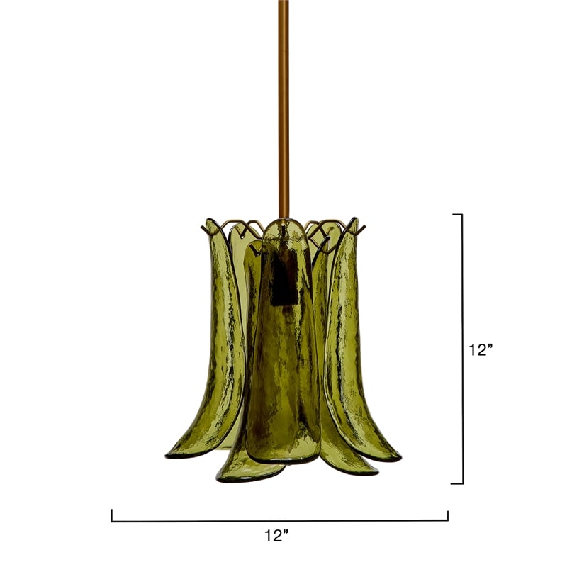 Jamie Young Co Cala Pendant in Green