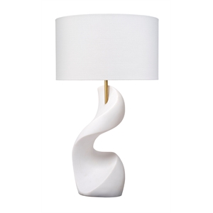 Jamie Young Co Cobra Table Lamp in White