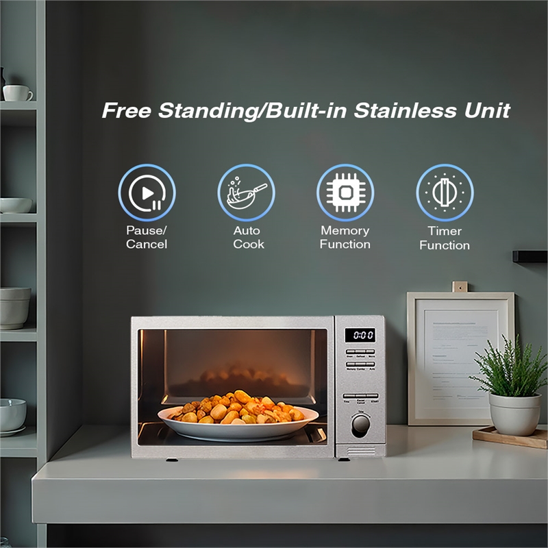 Equator Advanced Appliances Compact Stainless Steel Microwave Oven Combo