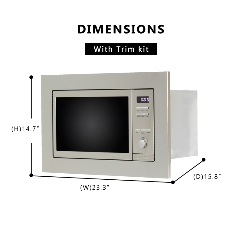 Equator Advanced Appliances Compact Stainless Steel Microwave Oven Combo
