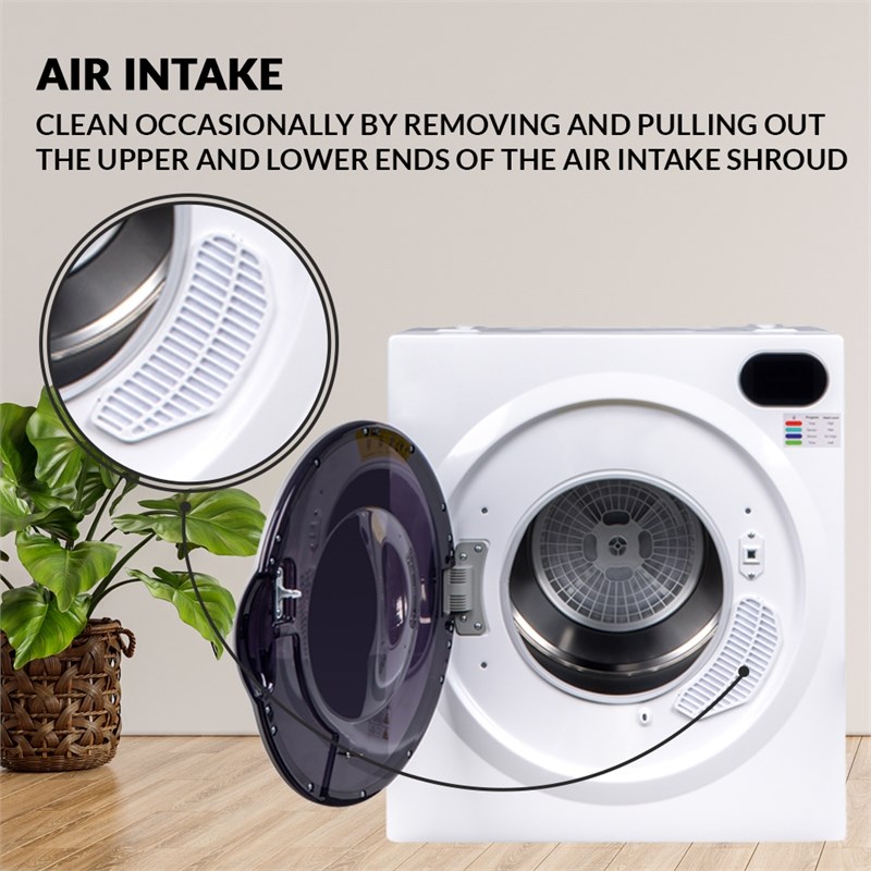 Equator 3.5 cu.ft. 110V Compact Digital Vented Sensor/Refresh Dryer in White