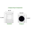 Equator 3.5 cu.ft. 110V Compact Auto/Time Vented Dryer in White