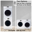 Equator Pro3 Compact 110V Set Washer 13lbs+Dryer Vented 3.5cu.ft Sensor/Refresh