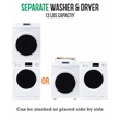 Equator Pro3 Compact 110V Set Washer 13lbs+Dryer Vented 3.5cu.ft Sensor/Refresh