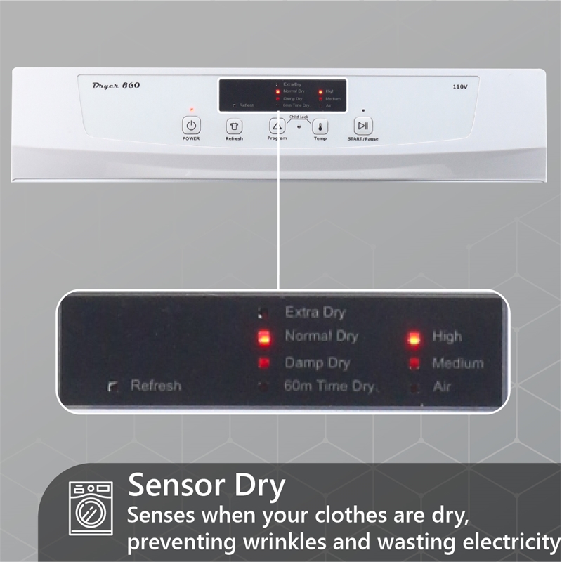 Equator Pro3 Compact 110V Set Washer 13lbs+Dryer Vented 3.5cu.ft Sensor/Refresh