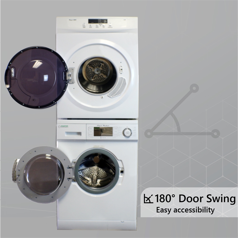 Equator Pro3 Compact 110V Set Washer 13lbs+Dryer Vented 3.5cu.ft Sensor/Refresh