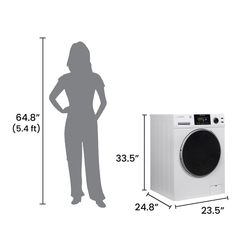 Equator Digital Touch 18 lbs Compact 110V Washer 1400 RPM 4 Memory & 16 Programs