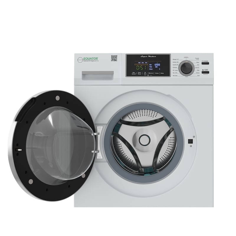 Equator Digital Touch 18 lbs Compact 110V Washer 1400 RPM 4 Memory & 16 Programs