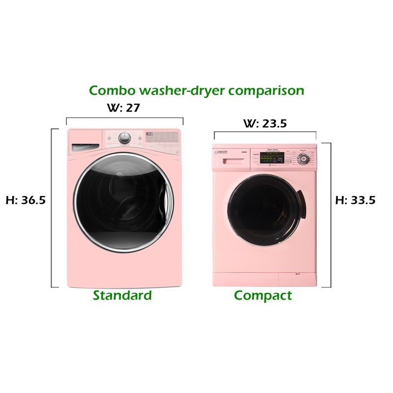 Equator Pro Compact 110V Vented/Ventless 13 lbs Combo Washer Sensor Dry Pink