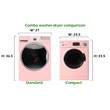 Equator Pro Compact 110V Vented/Ventless 13 lbs Combo Washer Sensor Dry Pink