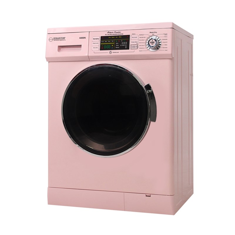 Equator Pro Compact 110V Vented/Ventless 13 lbs Combo Washer Sensor Dry Pink