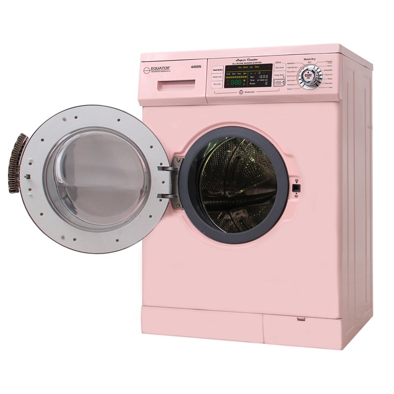 Equator Pro Compact 110V Vented/Ventless 13 lbs Combo Washer Sensor Dry Pink