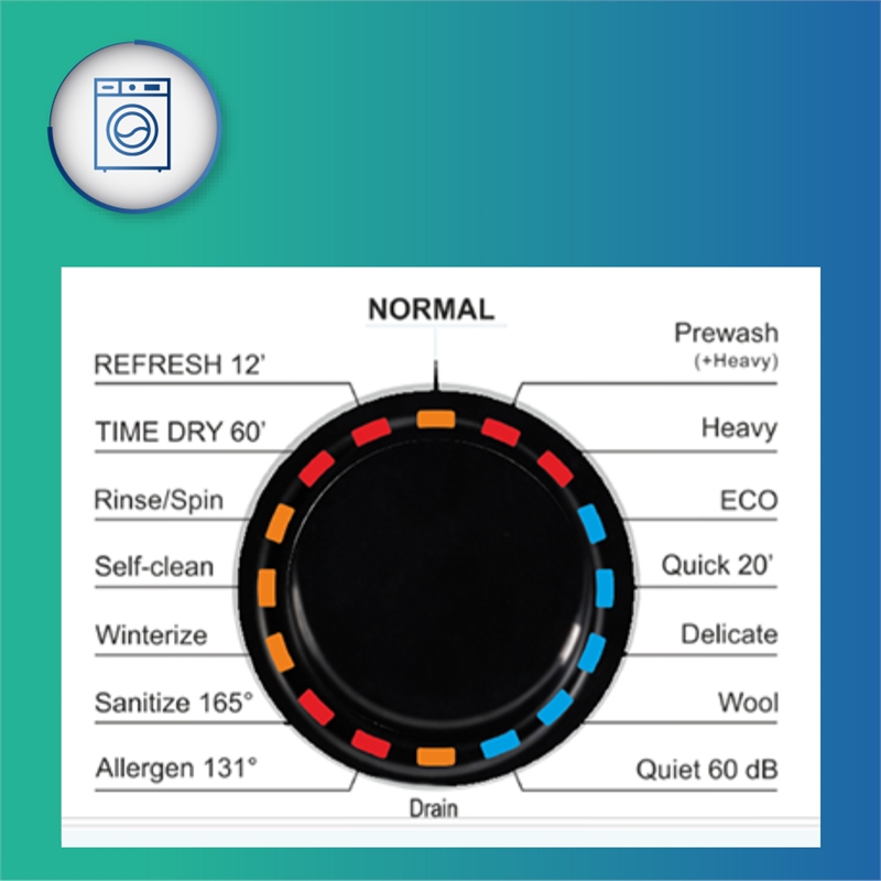 Equator Digital Compact 110V Vented/Ventless 18 lbs Combo Washer Dryer R/B