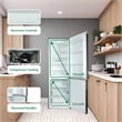 Conserv 11cf Bottom Freezer Refrigerator 24in w/ WINE RACK Stainless 110V