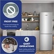 Conserv 11.5cf Tall Frost Free Ref-Freezer 24in Wine Rack E-Star 43dB Stainless