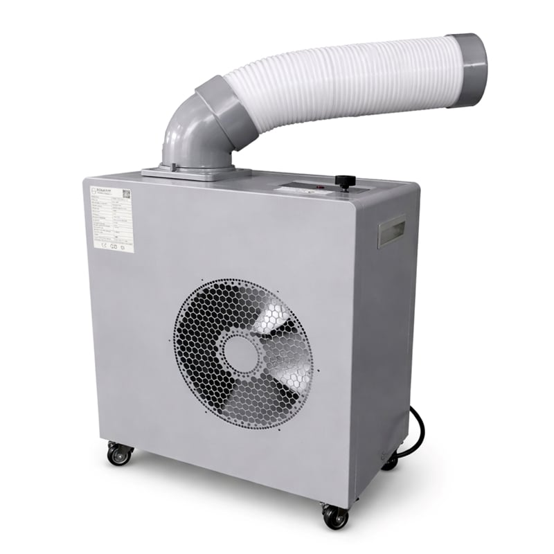 Equator 7000BTU Weatherized Outdoor Air Conditioner+Fan IP24 Casters 110V