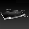 Equator Advanced Appliances Portable Dual Burner Induction Cooktop with Handle