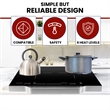 Equator Advanced Appliances Portable Dual Burner Induction Cooktop with Handle