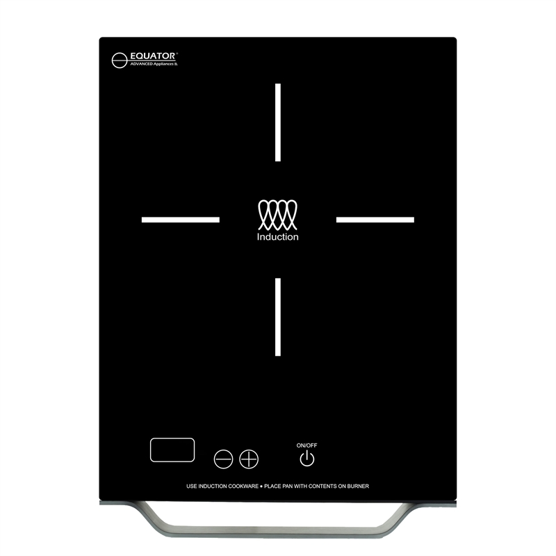Equator 11inch Portable Single-Burner Induction Cooktop - with Handle in Black