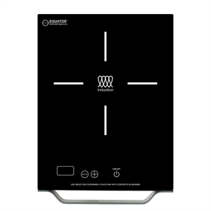 Equator 11inch Portable Single-Burner Induction Cooktop - with Handle in Black