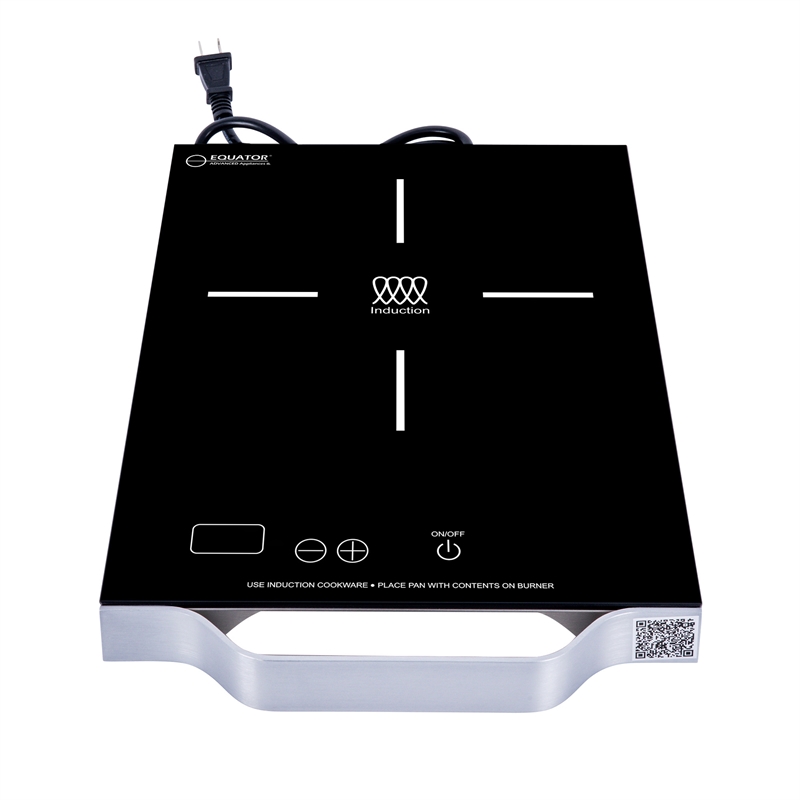 Equator 11inch Portable Single-Burner Induction Cooktop - with Handle in Black