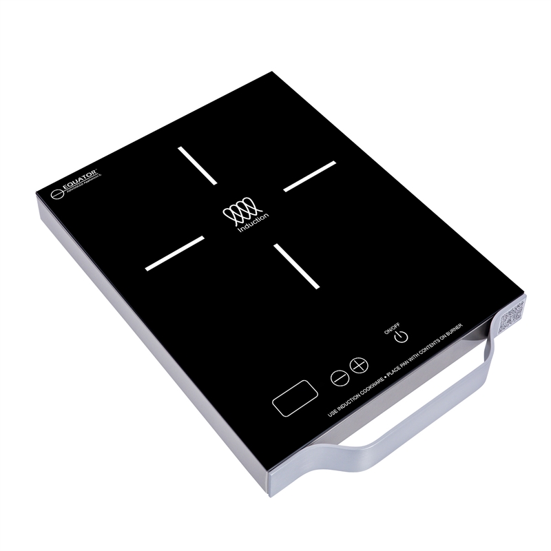 Equator 11inch Portable Single-Burner Induction Cooktop - with Handle in Black