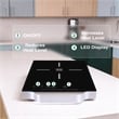 Equator 11inch Portable Single-Burner Induction Cooktop - with Handle in Black