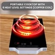 Equator 11inch Portable Single-Burner Induction Cooktop - with Handle in Black