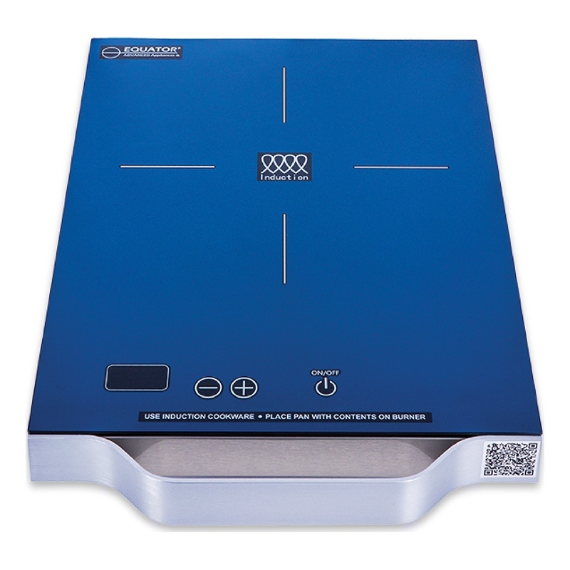 Equator 11inch Portable Single-Burner Induction Cooktop - with Handle in Blue