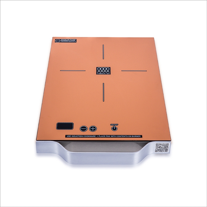 Equator 11inch Portable Single-Burner Induction Cooktop - with Handle in Copper