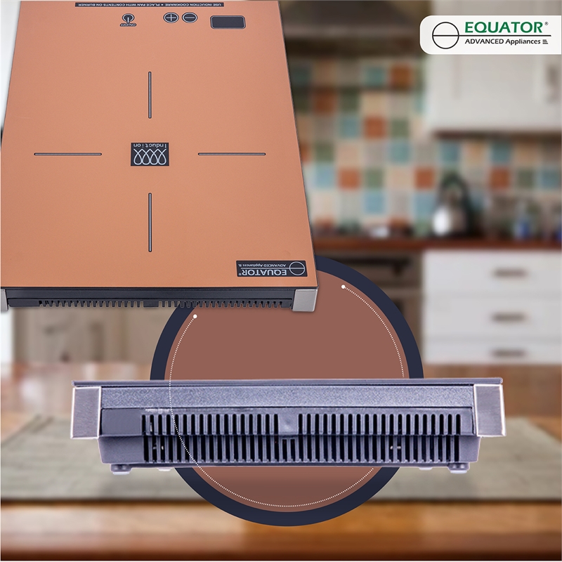 Equator 11inch Portable Single-Burner Induction Cooktop - with Handle in Copper