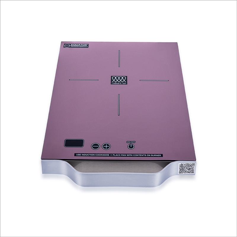 Equator 11inch Portable Single-Burner Induction Cooktop - with Handle in Lilac