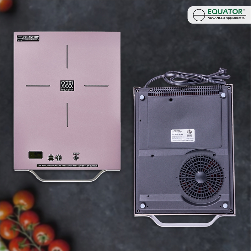 Equator 11inch Portable Single-Burner Induction Cooktop - with Handle in Lilac